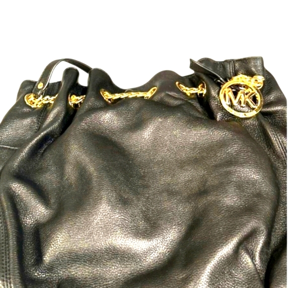 Michael Kors Butter Soft Black Leather Hobo Style Bag - Picture 1 of 1